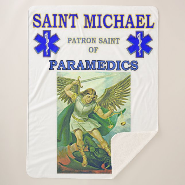 SAINT MICHAEL SHERPA BLANKET (Front)