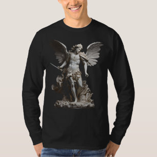 Saint Michael the Archangel Angelic Sculpture Ange T-Shirt