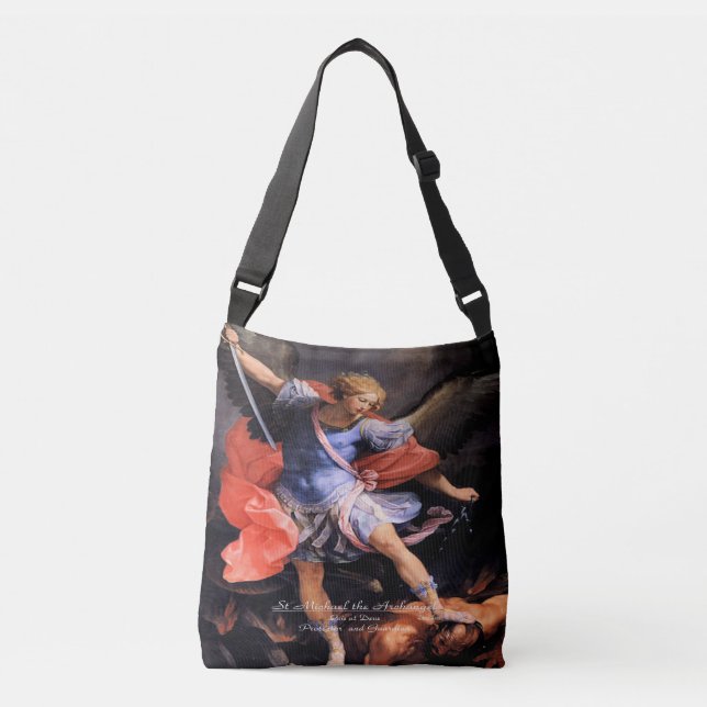 Saint Michael the Archangel Crossbody Bag (Front)