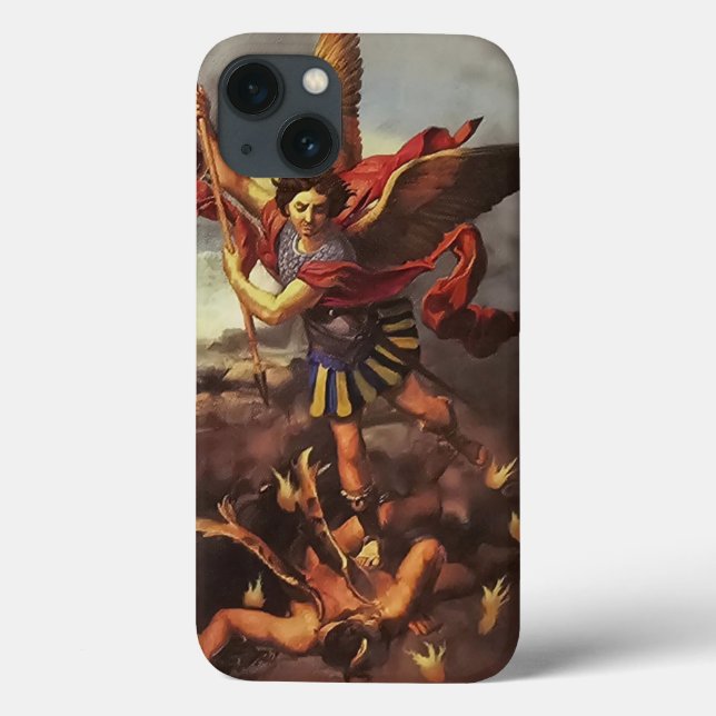 Saint Michael the Archangel, Defend Us in Battle. Case-Mate iPhone Case (Back)