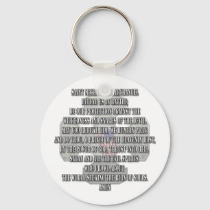 Saint Michael the Archangel Key Ring