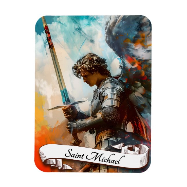 Saint Michael the Archangel Magnet (Vertical)