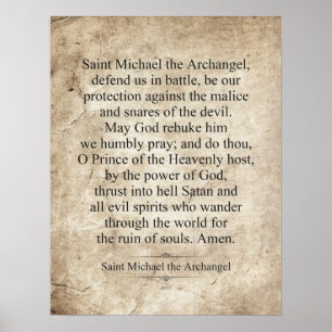 Saint Michael the Archangel Poster