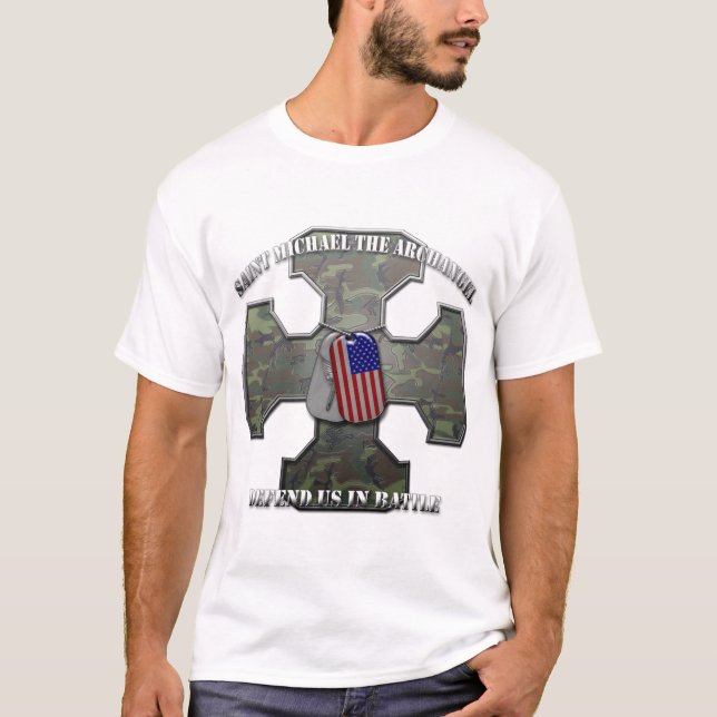 Saint Michael the Archangel T-Shirt (Front)