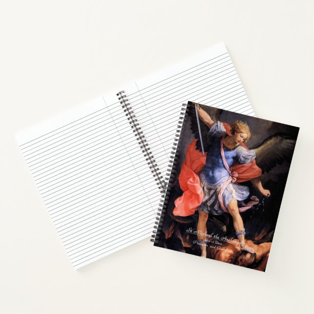 Saint Michael the Archangel with Prayer Notebook (Inside)
