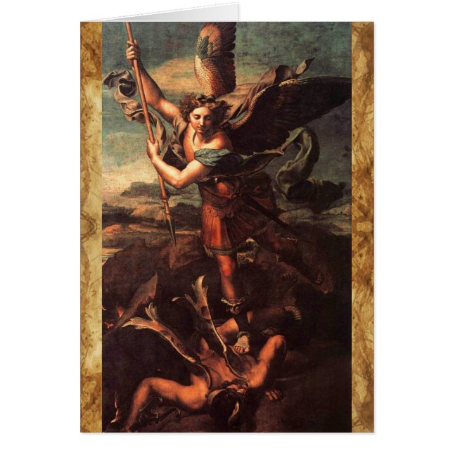 SAINT MICHAEL VANGUISHING SATAN Prayer (Front)