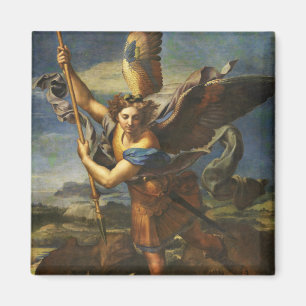 Saint Michael Vanquishing Satan by Raphael Magnet