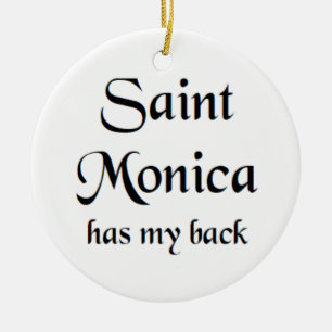 saint monica coffee mug ceramic ornament
