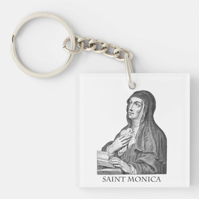 Saint Monica  Key Ring (Front)