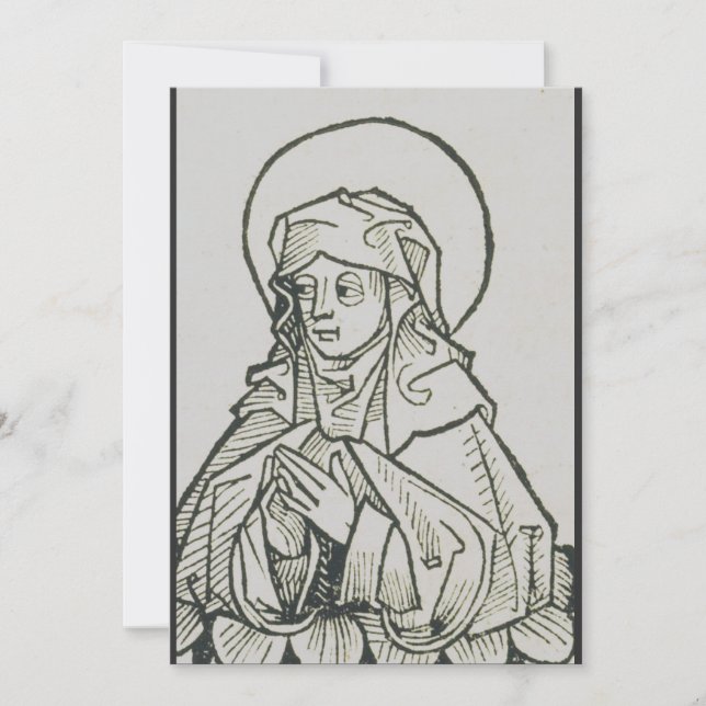 Saint Monica mother of Augustine of Hippo Invitation (Front)