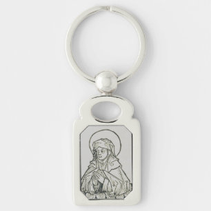 Saint Monica mother of Augustine of Hippo Key Ring