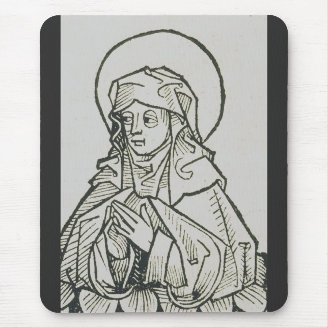 Saint Monica mother of Augustine of Hippo Mouse Pad (Front)
