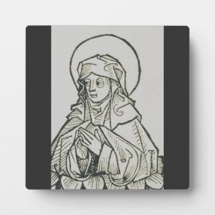 Saint Monica mother of Augustine of Hippo Plaque