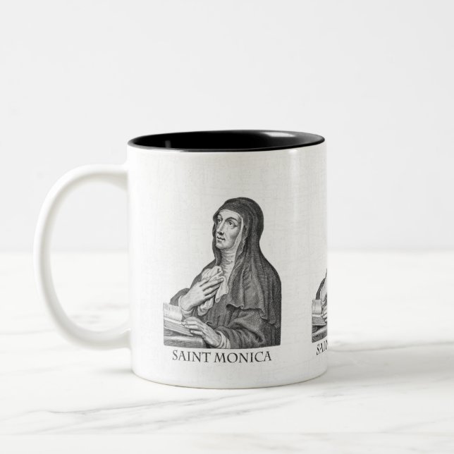 Saint Monica Two-Tone Coffee Mug (Left)