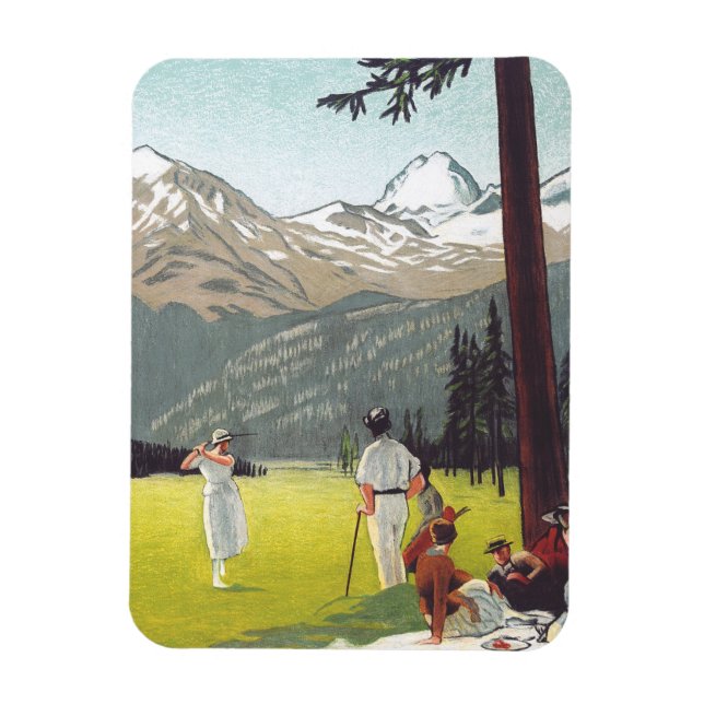 Saint Moritz by Emil Cardinaux Magnet (Vertical)