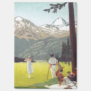 Saint Moritz by Emil Cardinaux Magnet