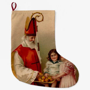 Saint Nicholas Christmas Stocking