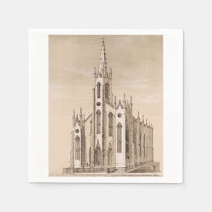 Saint Nicholas Church in New York City Napkin