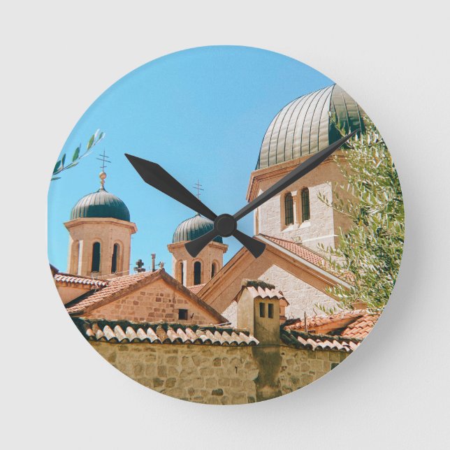 Saint Nicholas' Church - Kotor - Montenegro Round Clock (Front)