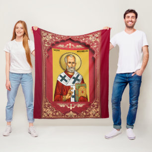 Saint Nicholas Fleece Blanket