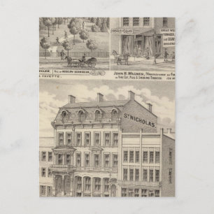 Saint Nicholas Hotel, La Fayette Postcard