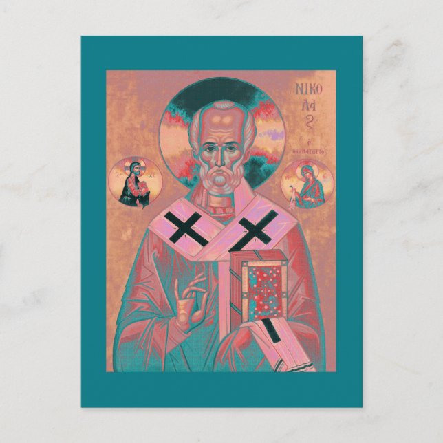 Saint Nicholas Icon Postcard (Front)