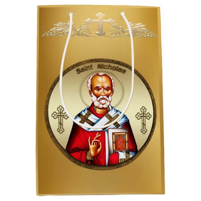 Saint Nicholas Medium Gift Bag (Front)