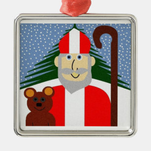 Saint Nicholas Metal Tree Decoration