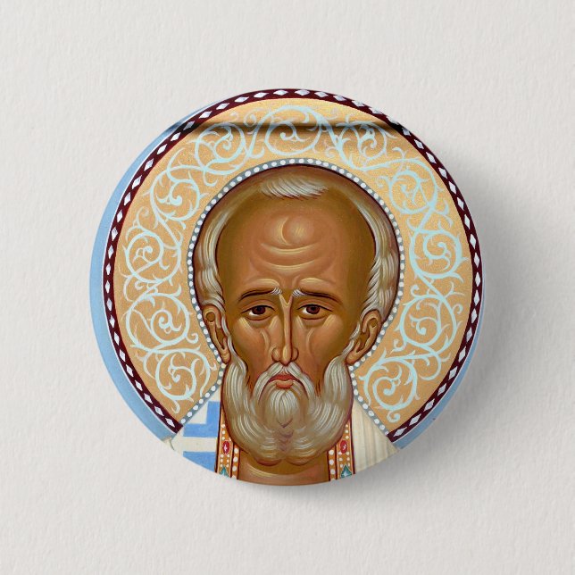 Saint Nicholas of Myra 6 Cm Round Badge (Front)