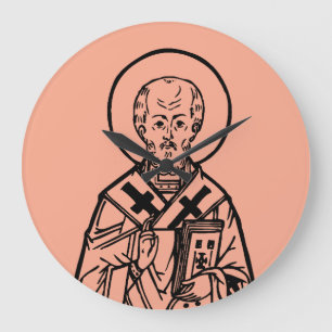 Saint Nicholas of Myra Large Clock