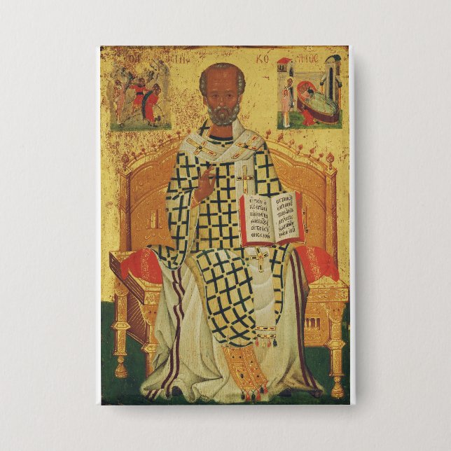 Saint Nicholas of Myra Orthodox Icon (Front)