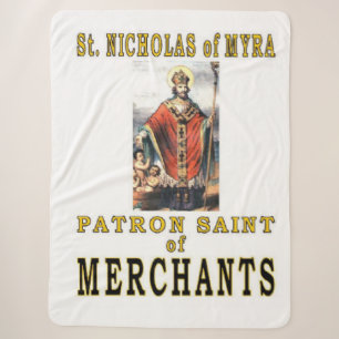 SAINT NICHOLAS of MYRA Sherpa Blanket