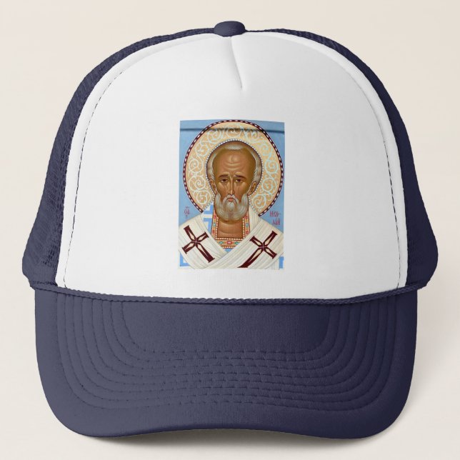 Saint Nicholas of Myra Trucker Hat (Front)