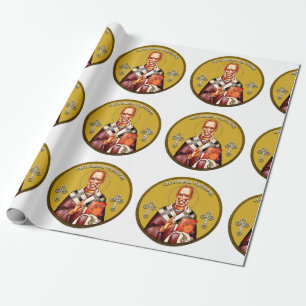 Saint Nicholas orthodox icon 01 Wrapping Paper