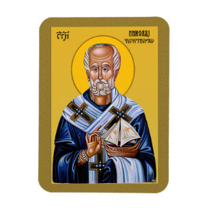 Saint Nicholas, Orthodox Slavic icon Magnet