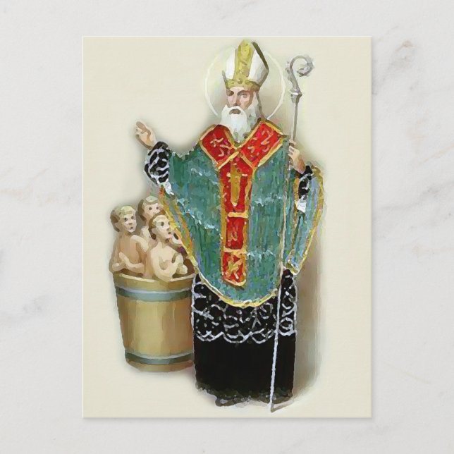 Saint Nicholas Rescuing Children Postcard (Front)