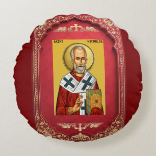 Saint Nicholas Round Cushion
