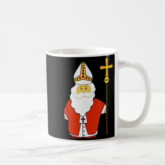 Saint Nicholas Santa Claus Patron Of Christmas  Coffee Mug (Right)