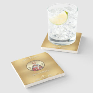 Saint Nicholas Serbian Stone Coaster