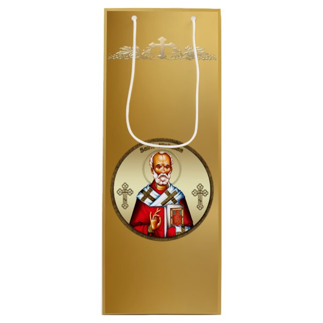 Saint Nicholas Wine Gift Bag (Front)