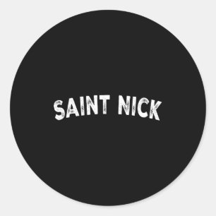 Saint Nick  Classic Round Sticker