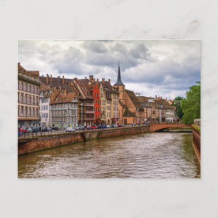 Saint-Nicolas dock in Strasbourg, France Postcard
