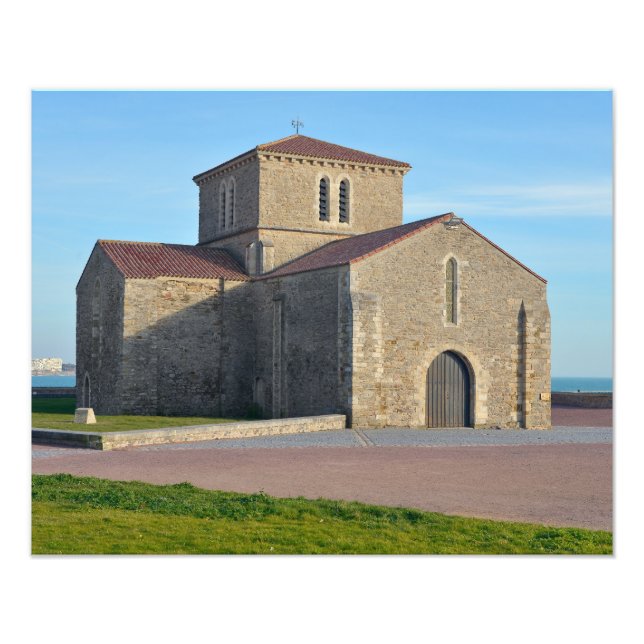 Saint Nicolas Priory at Les Sables d'Olonne Photo Print (Front)