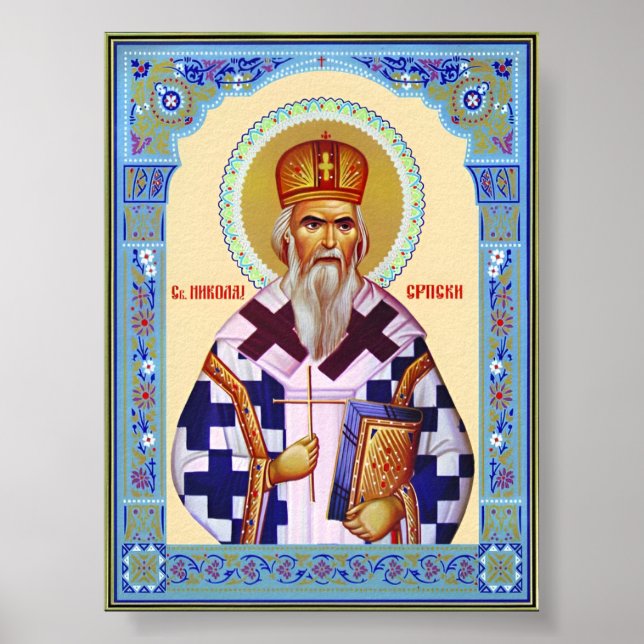 Saint Nikolai Serbian Poster (Front)