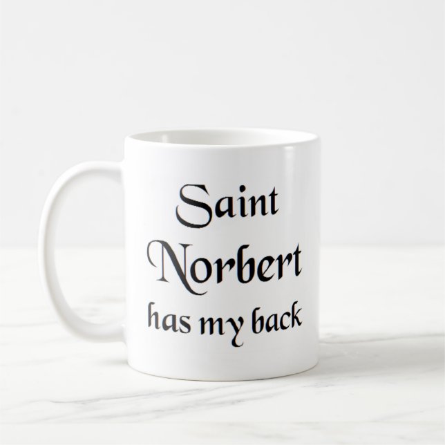 saint norbert coffee mug (Left)