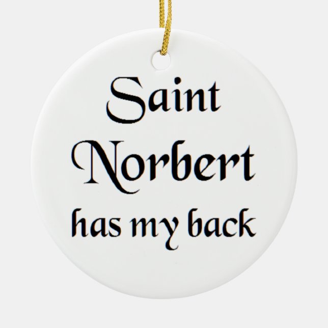 saint norbert coffee mug ceramic ornament (Front)