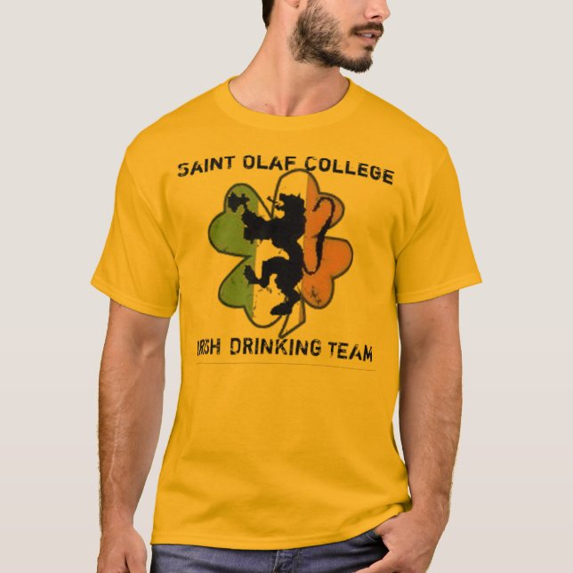 Saint Olaf Irish Drinking Team T-Shirt (Front)