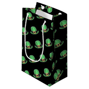Saint Paddys Day Green Derby Hat Small Gift Bag