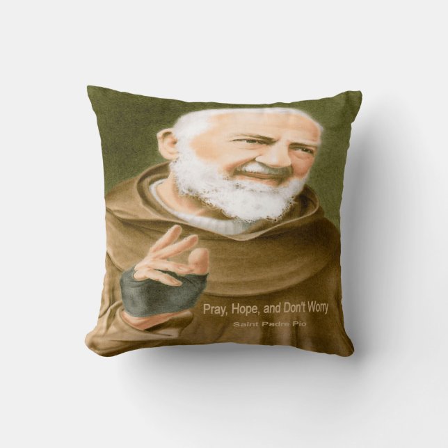 Saint Padre Pio Cushion (Front)