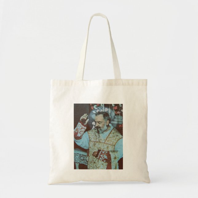 Saint Padre Pio Tote Bag (Front)
